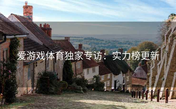 爱游戏体育独家专访:实力榜更新