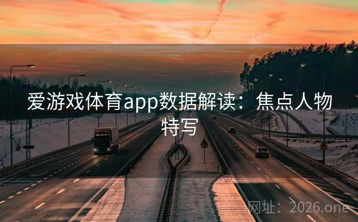 爱游戏体育app数据解读:焦点人物特写