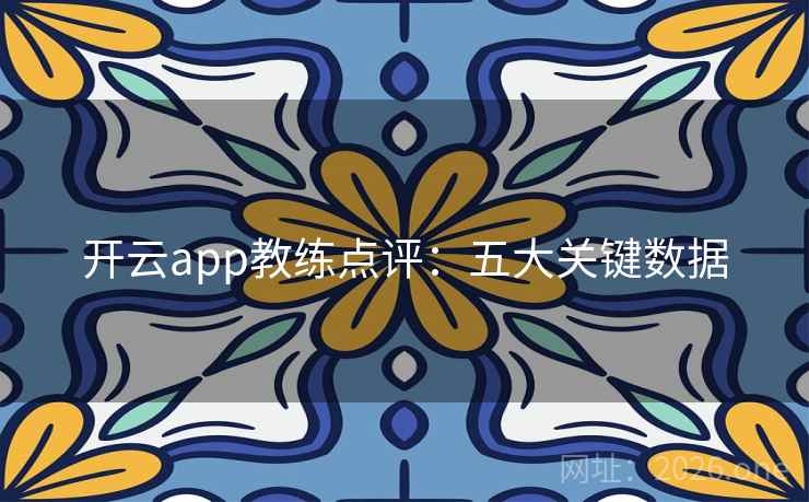 开云app教练点评:五大关键数据